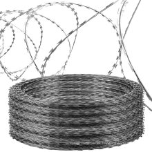 Fios Hot Dipped Razor Blade Barbed Concertina Wire Banheiro Comprimento do Rold